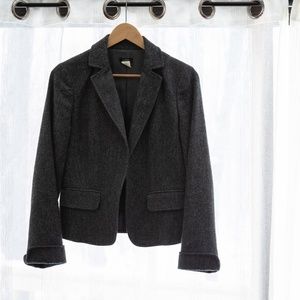 J.Crew Herringbone Wool Fitted Women's Blazer
